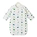 CYUURO Early Walker Thickened Gauze Baby Sleeping Bag Autumn Wearable Blanket Small Blue
