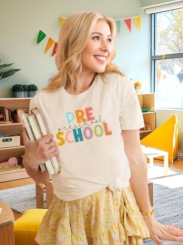 Teacher Shirts for Women: First Day of School Shirt Teacher's Back to School Outfit Graphic Tee4