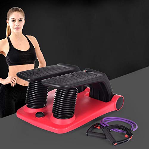 Lojitol Thigh Machine Mini Steppers with Resistance Bands Air Stepper Portable Climber Stair Stepper with LCD Monitor