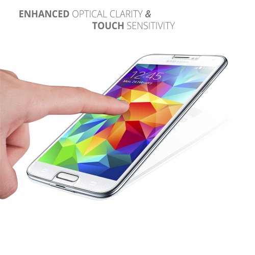 Seidio Vitreo Tempe Glass Screen Protector For Samsung Galaxy S5 - Retail Packaging - Crystal Clear #TOP3