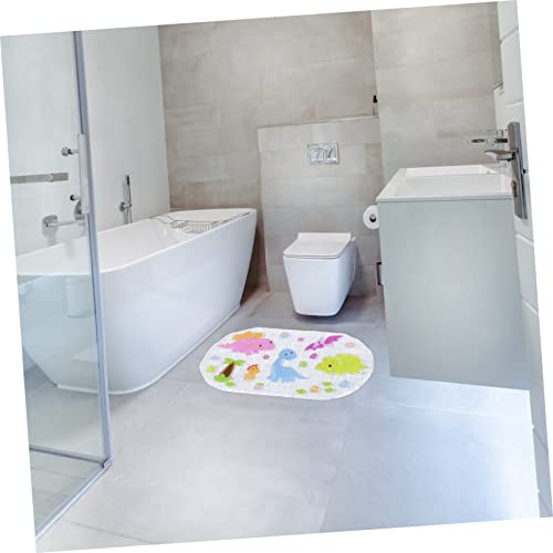 Alfombrilla de baño de dinosaurio para duchas infantiles en hotel y hogar 8