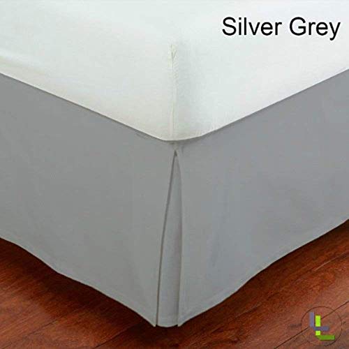 Linen Plus King Size Luxury Tailored Bed Skirt 14" Drop Pleated Styling Dust