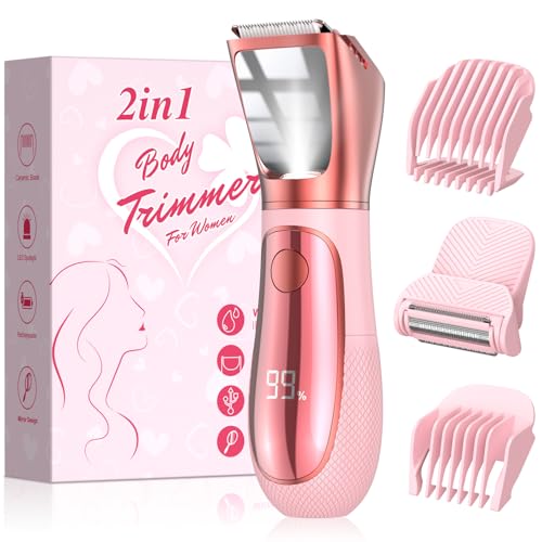 Image of Hair Remover Bikini Trimmer Lady Razor for Smooth Skin, Pink