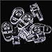 Glass Clamp 200Pcs Clear Plastic Holder Mirror Mounting Clips Tool Buckle for Railing Stairs Glass Wall