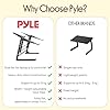 Pyle Dual Arm Laptop Stand Adjustable Height Portable Desk Table Ergonomic Anti Slip Support for DJ Mixer Sound Equipment Workstation #2