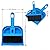 NA Mini Dustpan Brush Set Portable Plastic Brush Set (blue) used for Cage Cleaning of any Small Animals, Guinea pigs, Rabbits, Hamsters, Reptiles & Hedgehogs