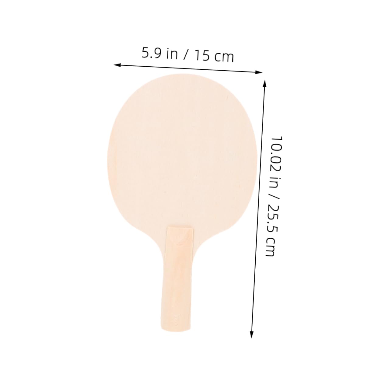 Lurrose 4 Paires de Tennis de Table Non Peintes pour DIY Blanks à Personnaliser pour de Joueurs