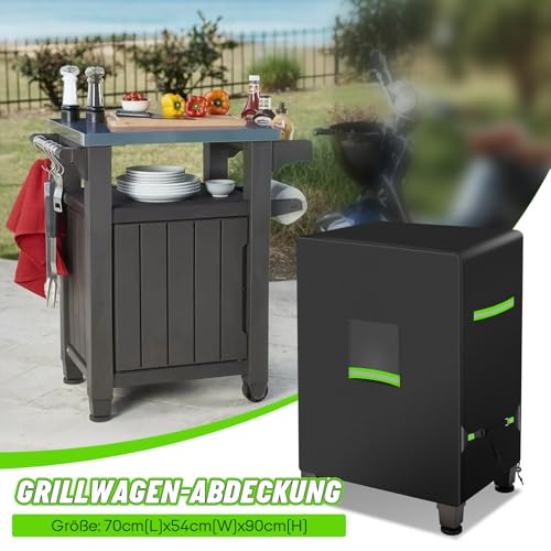 Housse de table d'appoint de barbecue pour protéger votre cuisine extérieure sur la terrasse
