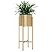 Sarazong Eisen Metall Pflanzenständer, Blume Rack Blumentopf Rack Metall Regal Pflanzenständer Bodenstehende Pflanzen Halter Innendekoration Wohnzimmer Blumentopf,Gold,23 * 60CM
