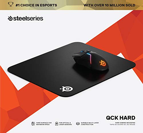 Steelseries Qck Gaming Surface - Medium Hard - Minimal Friction - Pinpoint Accuracy , Black #TOP5