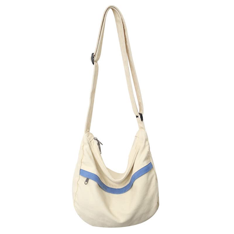 PRAGARI Canvas Hobo Crossbody Bag