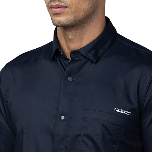 Image of Spykar Men's Regular Fit N /A Full Sleeve Solid Casual Shirts