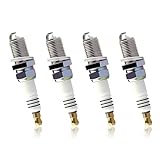 Zosgrew 4 PCS Iridium Spark Plugs, High-performance Ignition System Spark Plug, Replacement OEM #5464 BKR5EIX11, Compatible with Hyundai,Kia,Nissan,Mitsubishi,Mazda,Subaru,Suzuki,Chevrolet (Silver)