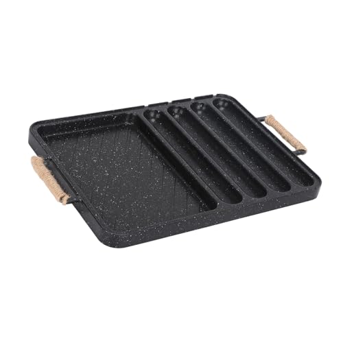 Bandeja de aluminio resistente para asar con calor directo 2