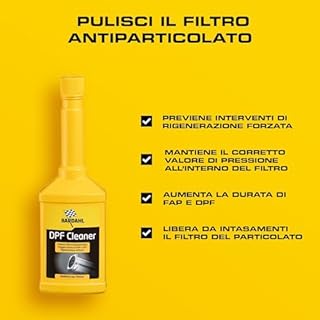 Bardahl - Dpf Cleaner, Additivo per Gasolio, Pulisce e Libera da Intasamenti Il Filtro Antiparticolato, Aumenta la Durata di FAP e Dpf, per Motori Diesel, 250 ml