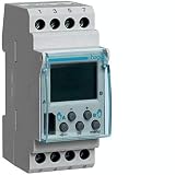 Interruptor horario digital Hager EG203B 16A 230V 2 circuitos conmutados