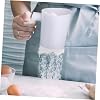 Electric Flour Sifter Flower Sifter Flour Sieve Baker Tool Stainless Handle Small Baking Mesh Sifter for Powdered Sugar Automatic Flour Sifter Pastry Handheld with Fine White Abs