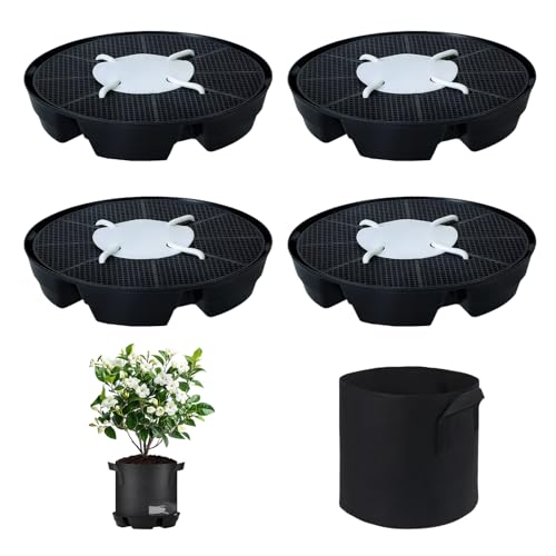 ZHIYUEJING 4Pcs Self Watering Pot Base with Grow Bag