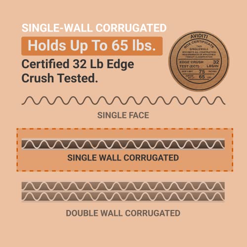 Aviditi 26 X 10 X 10" Long Corrugated Boxes 26"L X 10"W X 10"H, Pack Of 25 | Shipping, Packaging, Moving, Storage Box For Home Or Business, Strong Wholesale Bulk Boxes #TOP3