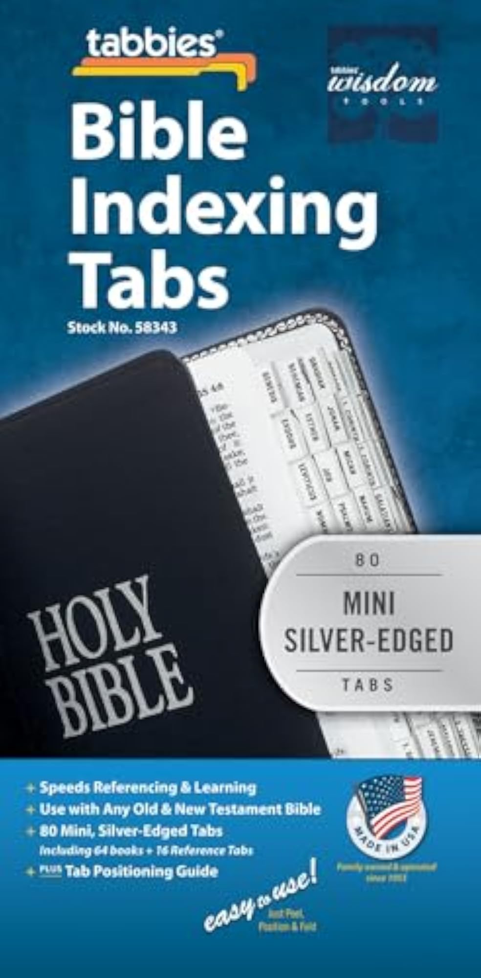 Mini Protestant Bible Tabs for Easy Navigation