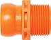 Loc-Line Coolant Hose Component, Acetal Copolymer, Connector, 3/4" NPT, 3/4" Hose ID (Pack of 4)