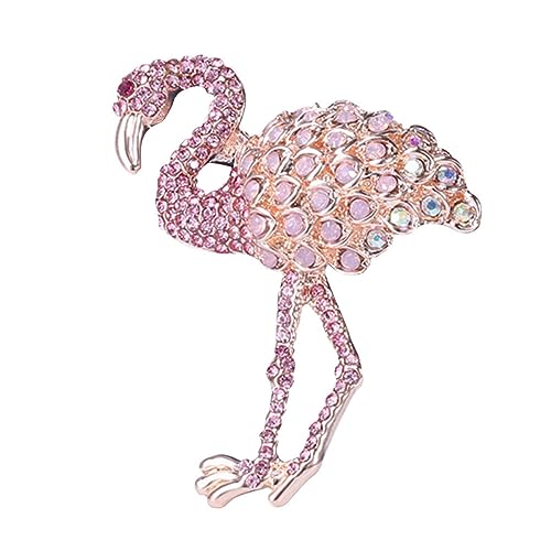 BESTYASH broche de pechera mercadería decoraciones de fiesta de flamencos divertido Aparatos de cocina broches brillantes alfiler Broche de fiesta broche de flamenco broche de ropa rosa