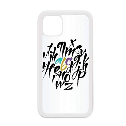 Coque iPhone 12 Pro Max Alphabet Blanc finition premium mat