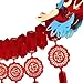 Generic Chinese New Year Decoration,Paper Dragon Hanging Pendant Chinatown 2024 Chinese Paper Dragon for 2.6M New Year Shops, Style B