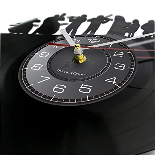 Orchestra Musica Classica Disco in Vinile Orologio da Parete Banda Riproduzione di Musicisti di Famiglia Decorazioni per la casa Guarda Orologio sinfonico dal Vivo