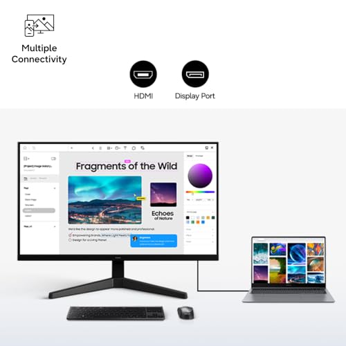 Image of Samsung 27 Inch G3 Gaming Monitor | FHD (1920 x 1080) | IPS Panel | 144 Hz Refresh Rate | 1ms Response time | Game Mode|FreeSync | Ports-HDMI /DP /Headphone | Tilt Adjustable | LS27HG310EWXXL | Black