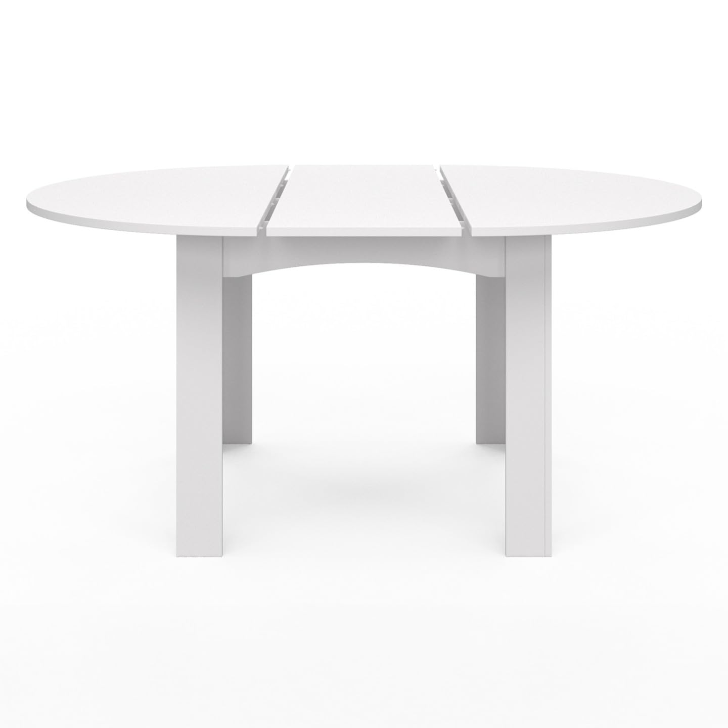 IDMarket - DONA mesa de comedor redonda extensible 4-8 personas blanco 110-150 cm