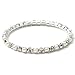 Silver White Pearl Stretch Bracelet