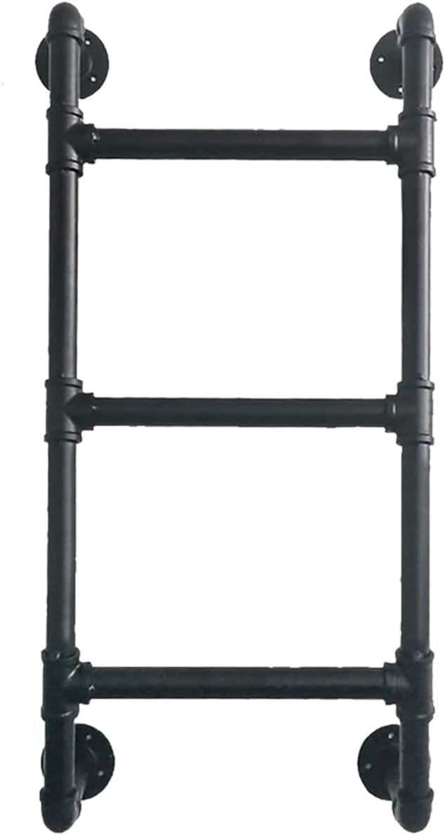 RV Bunk Bed Wall Mounted Step Ladder for Loft Villa Iron Window Egress Basement Well Fire Escape Entrance Ladder 65in