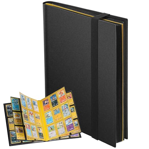 Euqvunn Classeur de Cartes à Collectionner, 24 Feuilles 432 Poches Classeur Cartes avec 2 Pages en Vedette, Side-loading livre carte pour TCG, MTG, Yu-Gi-Oh,...