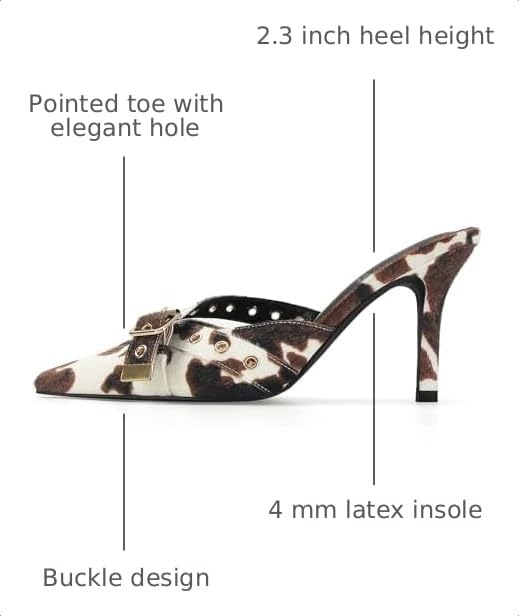 Image of Dsevht Black Kitten Heels for Women Pointed Closed Toe Dressy Bow Heel Vintage Heeled Mules Sexy Pointy Studded Slip on Stiletto Pump Shoes