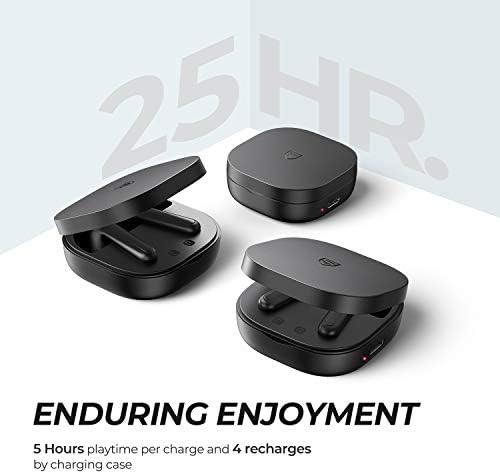 SoundPEATS TrueAir2 Wireless Earbuds Bluetooth V5.2 Headphones Wireless Earphones with Qualcomm QCC3040 TrueWireless Mirroring 4-Mic cVc 8.0 Total 25 Hours