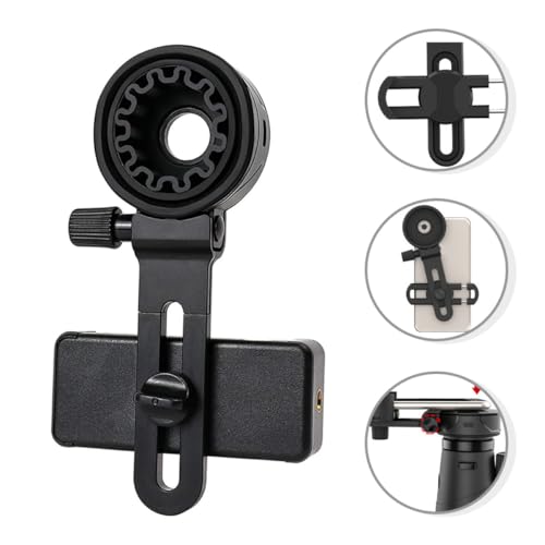 Soporte para teléfono móvil compatible con binoculares y microscopio de grabación 5