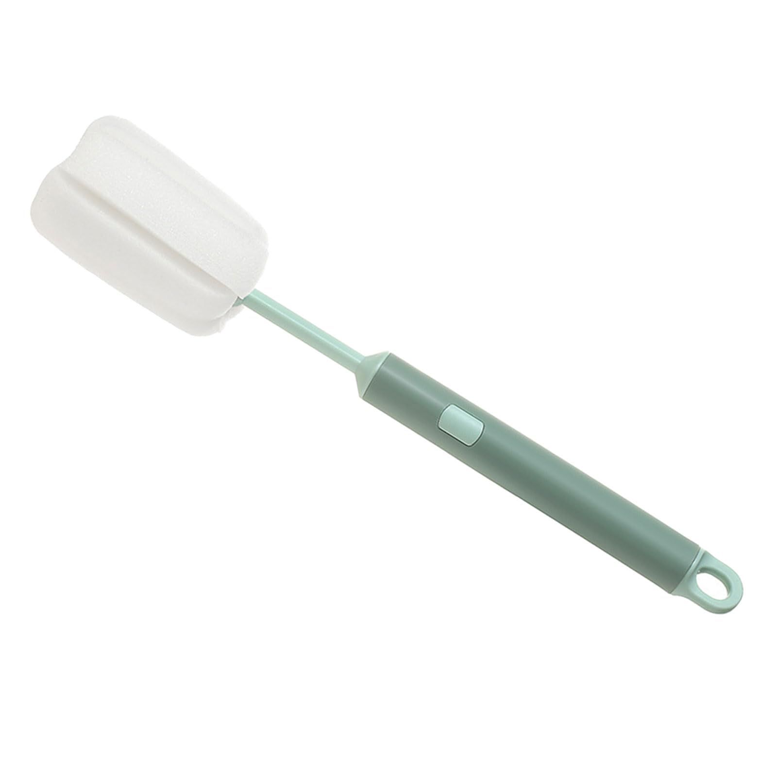 Tsophreniq Sponge Cup Scrubb Brush with Removable Head Long Handle for Deeply Cleaning Glassware Containers and Household Items Long Handle Sponge Brush for Cups