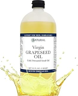 GrapeSeed Oil-Cold Pressed, Virgin, Undiluted, 100% Pure Grape Seed Oil, 32 Oz