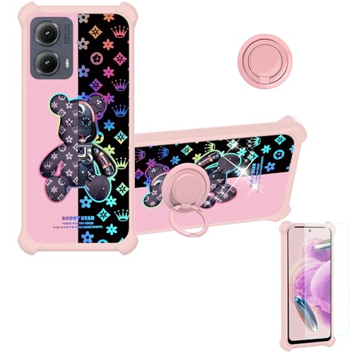 Coque pour Moto Edge 2024 haut de gamme en PC rigide et silicone à effet coloré