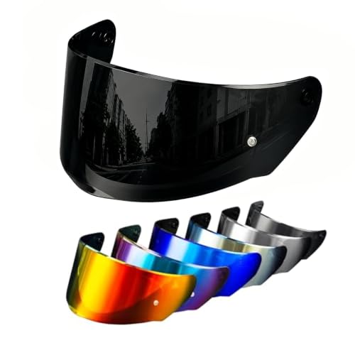 Image of PSLER Shatterproof Helmet Visor for Assault Rapid FF320 FF353,Dark Black | Impact-Resistant ,UV400 Protection, Motorcycle Tinted Face Shield for Assault Rapid FF320 FF353 FF328 ,Visor Replacement