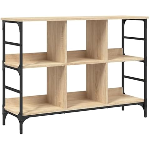 vidaXL Sonoma Oak Sideboard with Storage Cover