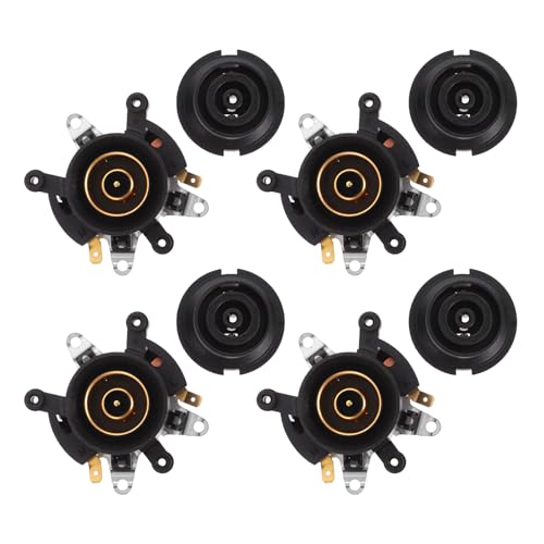 BESPORTBLE Acopladores de Control de Temperatura para Base de Hervidor Eléctrico, 4 Unidades, Compatible Voltaje Ac90-250v, Repuesto Seguro y Duradero para Termostato de Tetera, Accesorios
