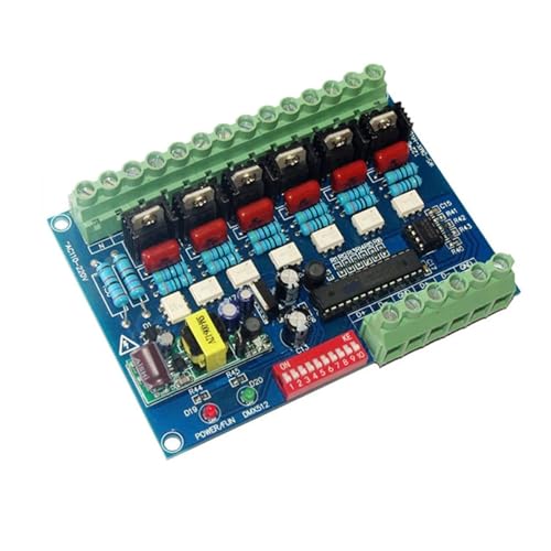 Décodeur DMX512 à 6 canaux AC110V-220V haute tension 5A variateur ampoule