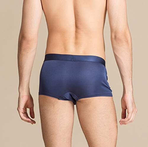 MESHIKAIER 100% Mulberry Silk Men’s Boxer Briefs Elastic Underwear Underpants Breathable and Healthy4