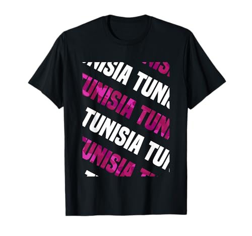 Tunisia Patrón De Camuflaje Rosa Camiseta