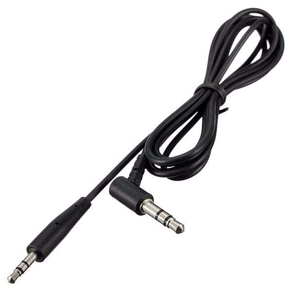 90 Degree Right Angle 2.5 mm Male to Male 3.5 mm Headphones AUX Audio Jack Earphone Headset Connecting Cord Cable Line Compatible for Bose On-Ear OE2 OE2i without Microphone (1 Meter, Black)
