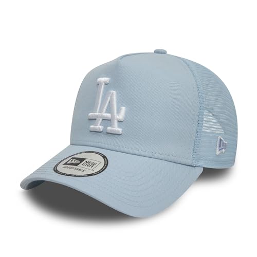 New Era MLB Gorra de Camionero Los Angeles Dodgers Cierre Ajustable Visera Curvada Logo LA Gorra de béisbol Azul