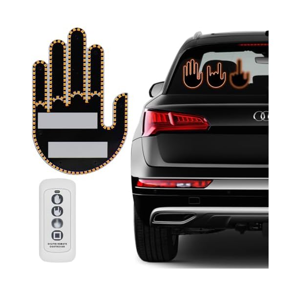 Car Finger Light with Remote Control