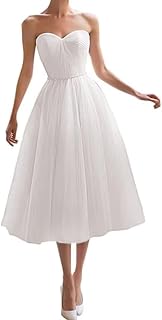 Midi Wedding Dresses for Bride 2025 Elegant Tea-Length Bridal Gowns Short White Wedding Gown Satin